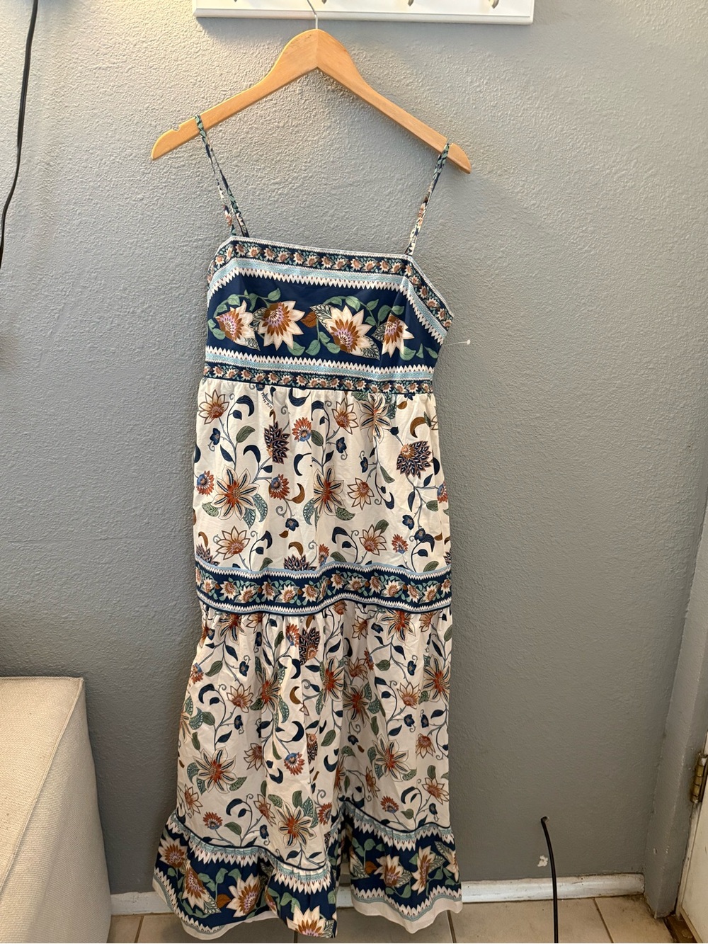 Farm Rio Delhi Floral Tapestry Print sundress - Picture 2 of 5